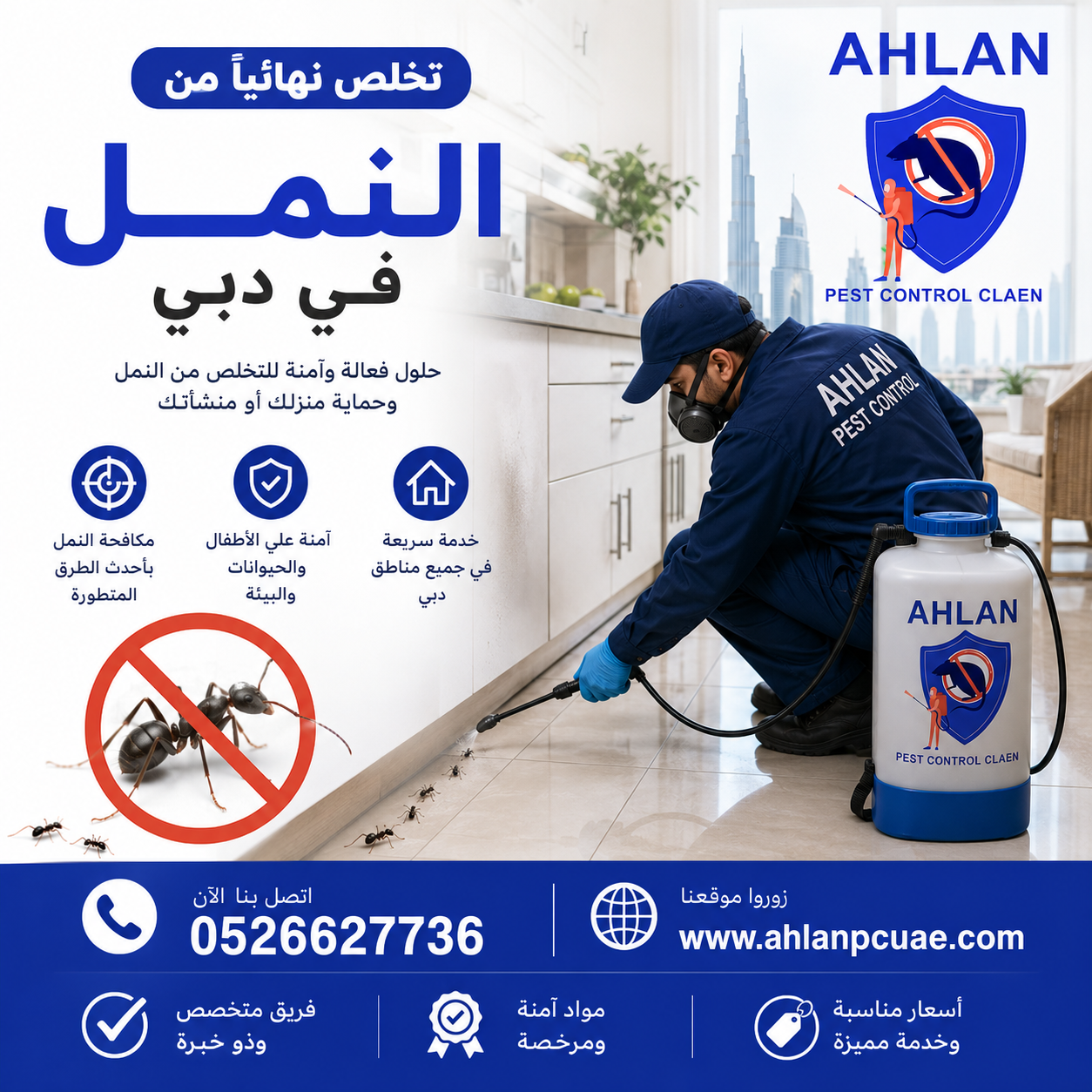 التخلص من النمل في دبي