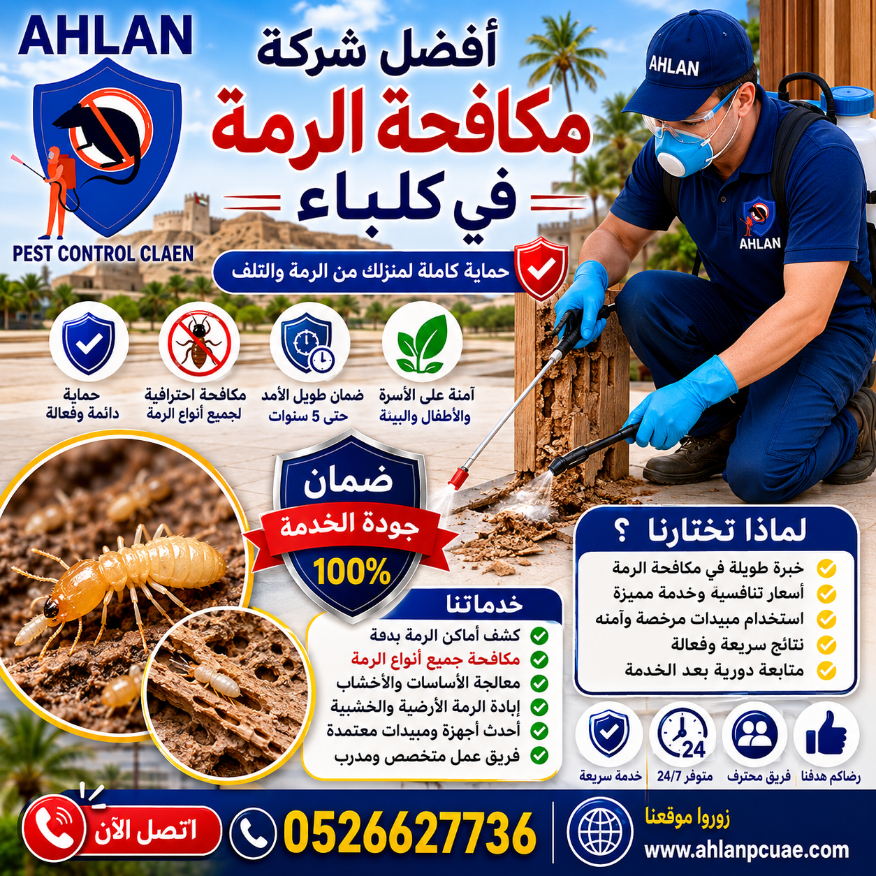 أفضل شركة مكافحة الرمة في كلباء