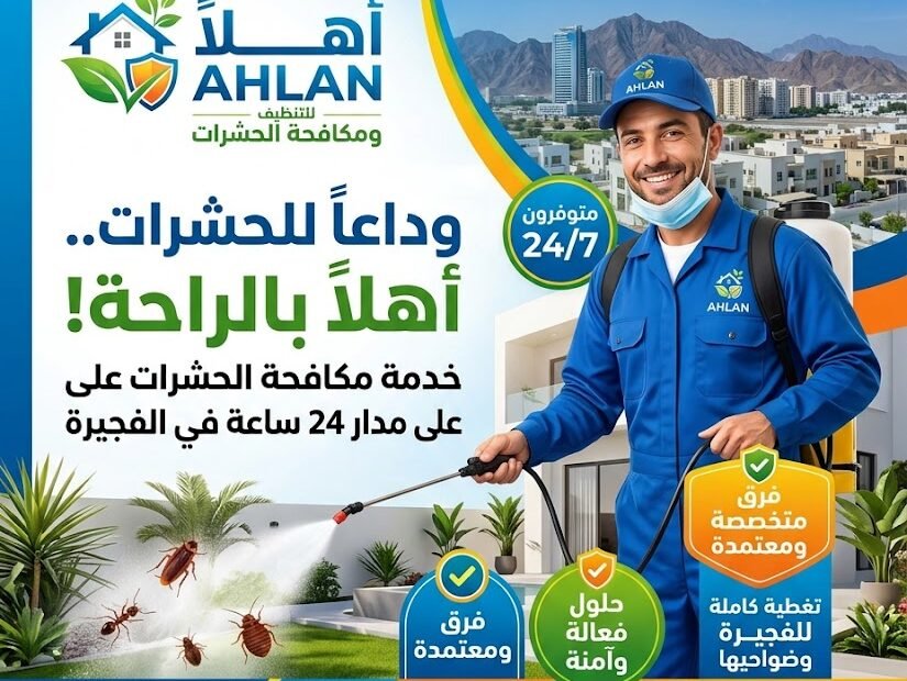 شركة مكافحة حشرات 24 ساعة الفجيرة
