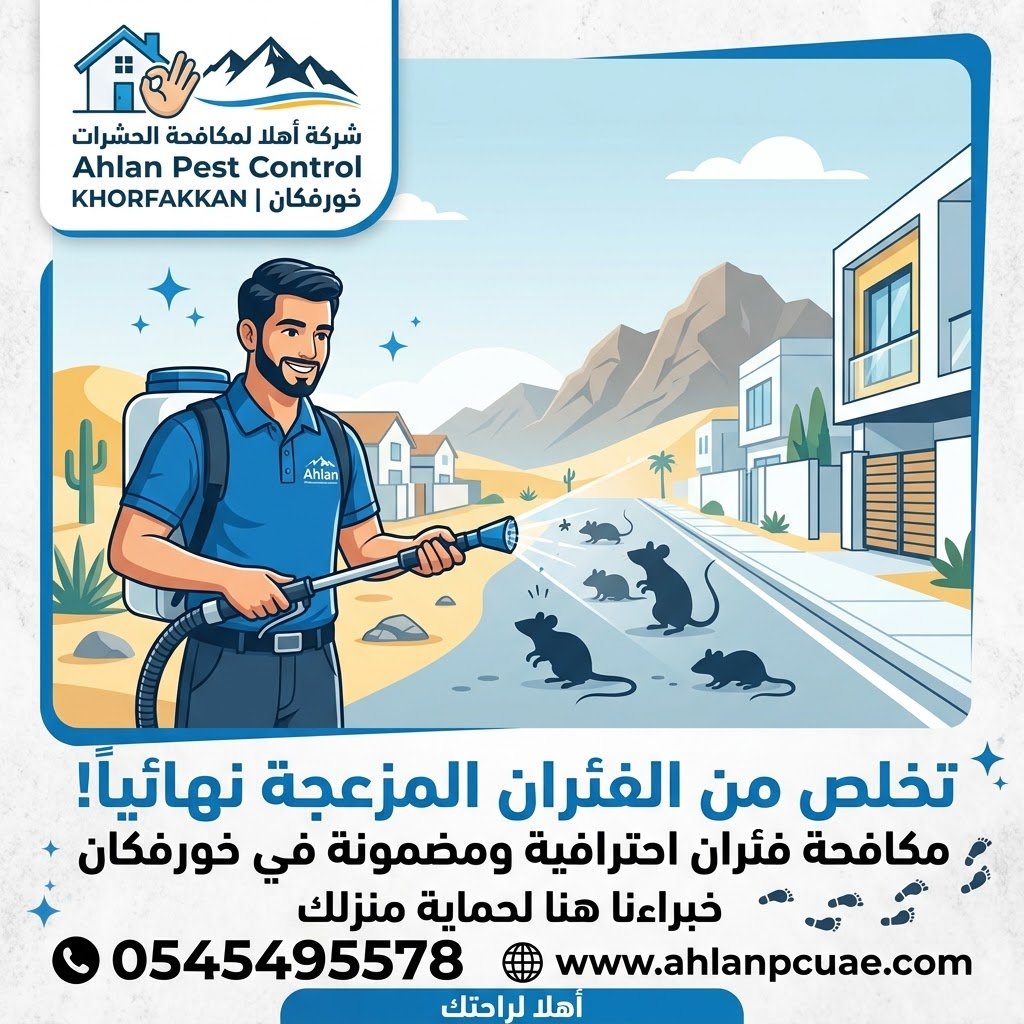 شركة مكافحة فئران خورفكان